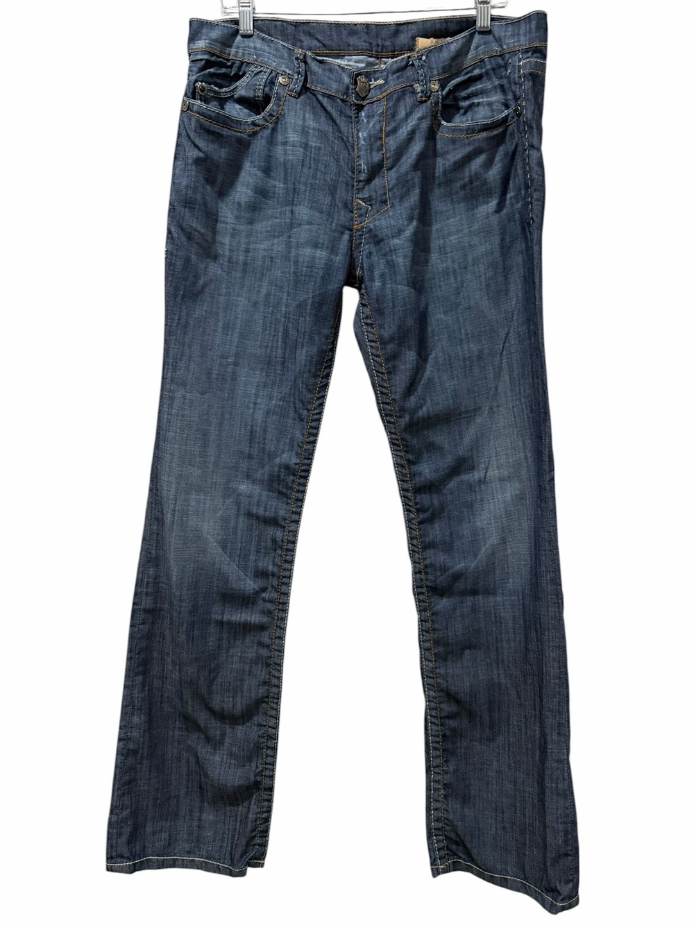 Monarchy Men’s 34/30 Vintage Y2K Straight Leg Relaxed Denim Jeans 100% Cotton 13